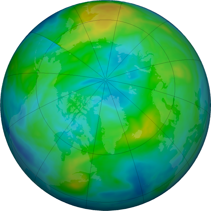 Arctic ozone map for 17 November 2017